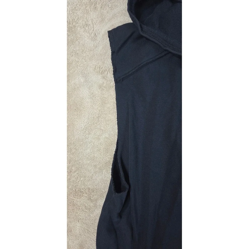 Under Armour iron lradise hoodie Mens size Large Black sleeveless gym workout